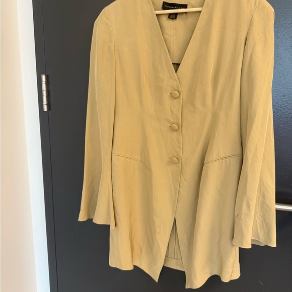 Donna Karan New York 100 silk vintage Blazer EUC BUT needs a dry leaning couple - Picture 4 of 11